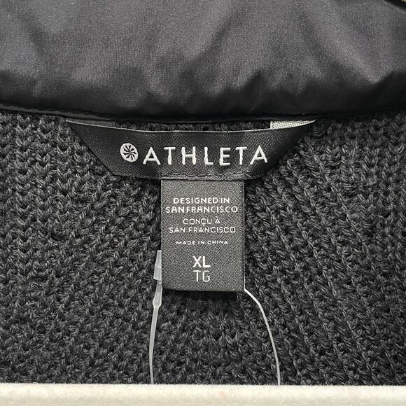 NWT Athleta Incline Hybrid Vest in Black - Size: XL - Picture 3 of 6